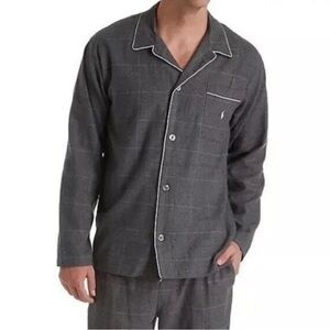 NWT POLO RALPH LAUREN Sleepwear Plaid Button up Shirt‎ 100% Cotton Size M XL